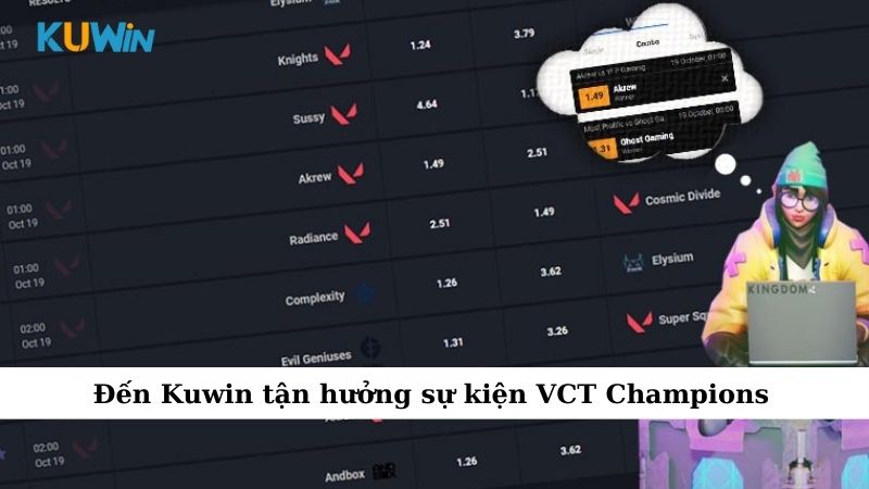 Đến Kuwin tận hưởng sự kiện VCT Champions